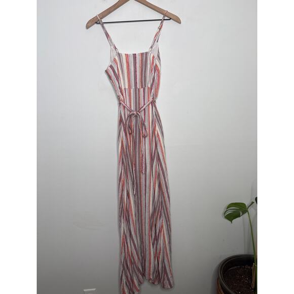 B1G2 FREE 🍁 Harper Heritage Stripe Button Front Maxi Dress Size XS Boho Hippie - Picture 6 of 9